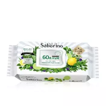 Saborino Morning Facial Sheet Mask Botanical 28 pieces, 1 piece