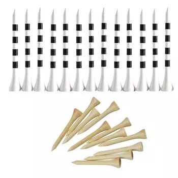 sac taske Гольф-ти Флажки для гольфа с градуировкой Флажки для гольфа с регулируемой высотой Бамбук Длинные Короткие Длинные Короткие 100 и (Белый + каждый)