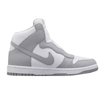 sacai x NikeLab x Dunk Lux Wolf Grey Женские кроссовки белые 776446-001