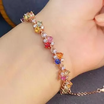 SACE GEMS циркон браслет ювелирные изделия геометрические бусины цепочки браслеты модный тонкий свадебный подарок для подруги женщин разноцветный