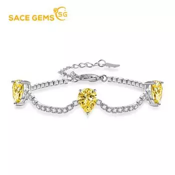 SACE GEMS циркон браслет ювелирные изделия геометрические бусины цепочки браслеты модный тонкий свадебный подарок для подруги женщин розовый