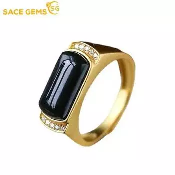 SACE GEMS циркон обручальное кольцо для мужчин ювелирные изделия подарок open