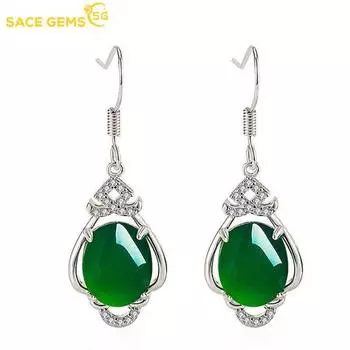 SACE GEMS классические ретро серьги с каплями воды из медного сплава и циркона для женщин, подарки для свадебной вечеринки зелёный