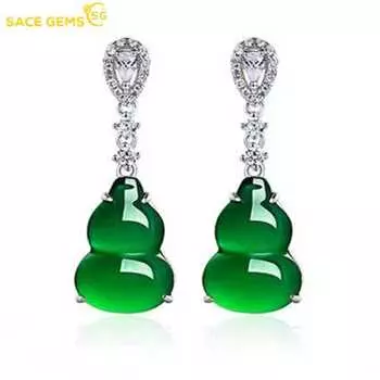 SACE GEMS классические ретро серьги с каплями воды из медного сплава, зеленые серьги с цирконием для женщин, подарки для свадебной вечеринки зелёный