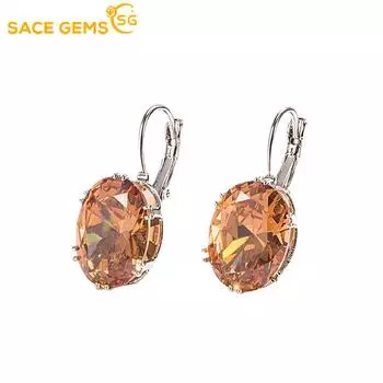 SACE GEMS классические серьги из медного сплава с цирконом для женщин, подарки на свадьбу белый