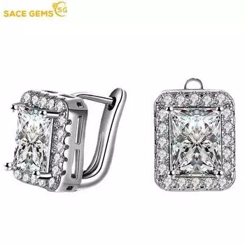 SACE GEMS классические серьги из медного сплава AAA с цирконием для женщин, подарки на свадьбу белый