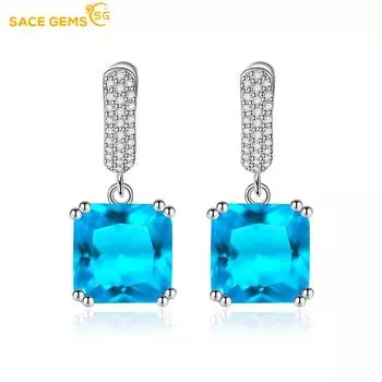 SACE GEMS классические серьги из медного сплава с цирконом для женщин, подарки на свадьбу красный
