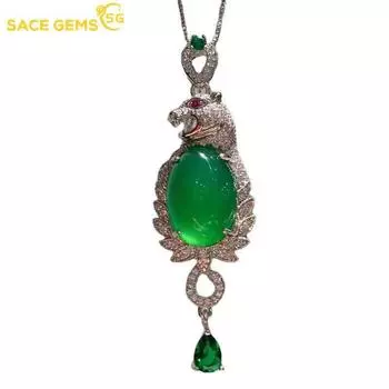 SACE GEMS классический медный сплав циркон женский кулон ожерелье модный подарок лавандовый