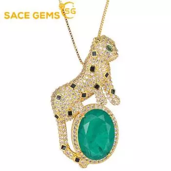 SACE GEMS классический медный сплав циркон женский кулон ожерелье модный подарок белого золота