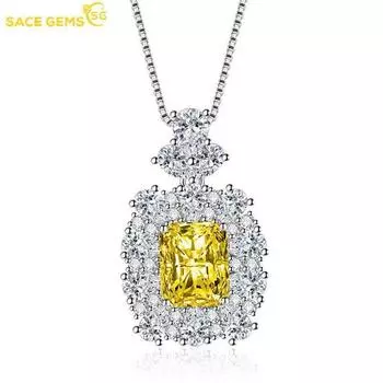 SACE GEMS классический роскошный циркон женский кулон ожерелье ювелирные изделия свадебный подарок для вечеринки розовый
