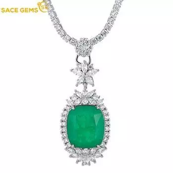 SACE GEMS классический роскошный ретро-стиль циркон женский кулон ожерелье модный подарок Box Chain