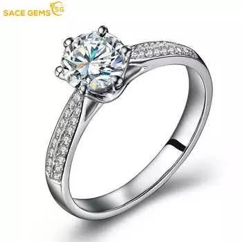 SACE GEMS классическое кольцо из циркона из сплава женские ювелирные изделия свадебный подарок для вечеринки open