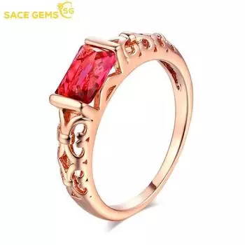 SACE GEMS классическое кольцо из медного сплава с цирконом женские ювелирные изделия свадебный подарок для вечеринки 6 белый