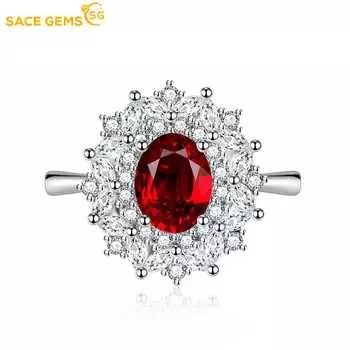 SACE GEMS классическое кольцо из медного сплава с цирконом женские ювелирные изделия свадебный подарок для вечеринки Open розовый