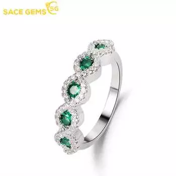 SACE GEMS классическое кольцо из медного сплава с цирконом, женские украшения, свадебный подарок, вечеринка 6