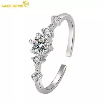 SACE GEMS классическое кольцо из медного сплава с цирконом женские ювелирные изделия свадебный подарок для вечеринки open
