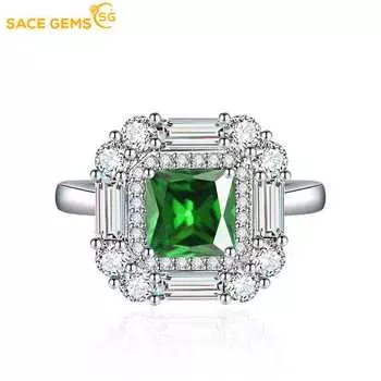 SACE GEMS классическое кольцо из медного сплава с цирконом женские ювелирные изделия свадебный подарок для вечеринки Open розовый