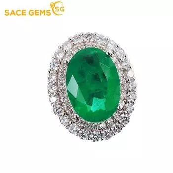 SACE GEMS классическое кольцо из медного сплава с цирконом женские ювелирные изделия свадебный подарок для вечеринки Open синий