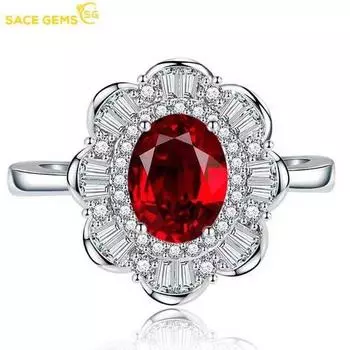 SACE GEMS классическое кольцо из медного сплава с цирконом женские ювелирные изделия свадебный подарок для вечеринки open розовый