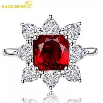 SACE GEMS классическое кольцо из медного сплава с цирконом женские ювелирные изделия свадебный подарок для вечеринки open розовый