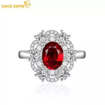 SACE GEMS классическое кольцо из медного сплава с цирконом женские ювелирные изделия свадебный подарок для вечеринки open розовый