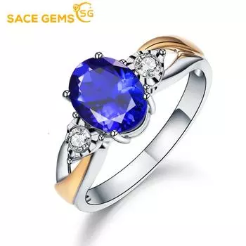 SACE GEMS классическое кольцо из медного сплава с цирконом женские ювелирные изделия свадебный подарок для вечеринки открытый open белый