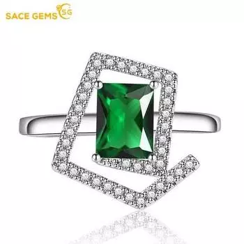 SACE GEMS классическое кольцо из медного сплава с цирконом женские ювелирные изделия свадебный подарок для вечеринки open розовый