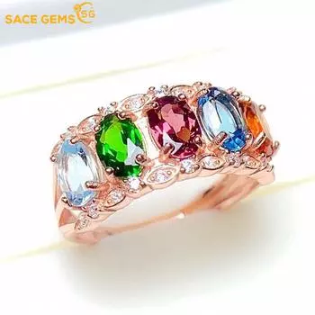 SACE GEMS классическое кольцо из медного сплава с цирконом женские ювелирные изделия свадебный подарок для вечеринки open белого золота