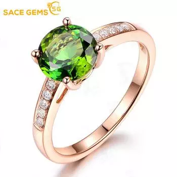 SACE GEMS классическое кольцо из медного сплава с цирконом женские ювелирные изделия свадебный подарок для вечеринки OPEN