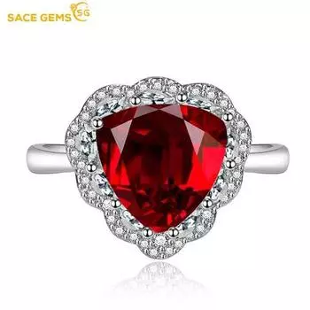 SACE GEMS классическое кольцо из медного сплава с цирконом женские ювелирные изделия свадебный подарок для вечеринки Open розовый