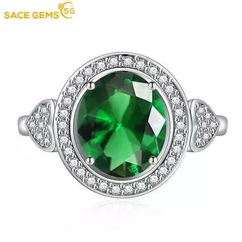 SACE GEMS классическое кольцо из медного сплава с цирконом женские ювелирные изделия свадебный подарок для вечеринки Open розовый
