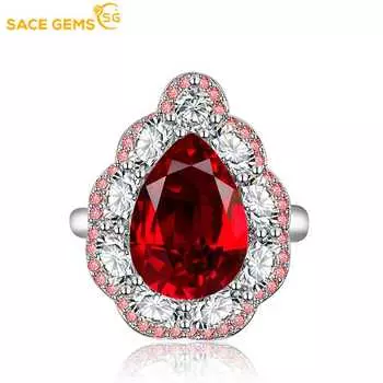 SACE GEMS классическое кольцо из медного сплава с цирконом женские ювелирные изделия свадебный подарок для вечеринки Open жёлтый