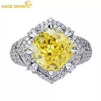 SACE GEMS классическое кольцо из медного сплава с цирконом женские ювелирные изделия свадебный подарок для вечеринки Open красный