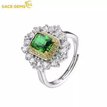 SACE GEMS классическое кольцо из медного сплава с цирконом женские ювелирные изделия свадебный подарок для вечеринки open