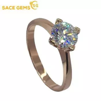 SACE GEMS классическое кольцо из медного сплава с цирконом женские ювелирные изделия свадебный подарок для вечеринки Open белого золота