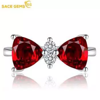 SACE GEMS классическое кольцо из медного сплава с цирконом женские ювелирные изделия свадебный подарок для вечеринки Open белый