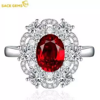 SACE GEMS классическое кольцо из медного сплава с цирконом женские ювелирные изделия свадебный подарок для вечеринки open розовый