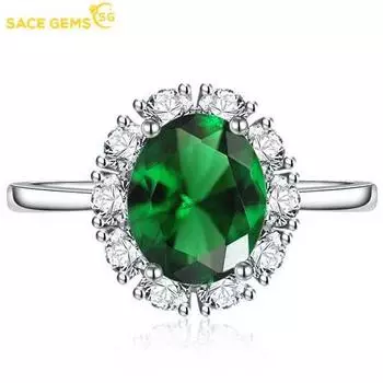 SACE GEMS классическое кольцо из медного сплава с цирконом женские ювелирные изделия свадебный подарок для вечеринки open розовый