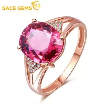 SACE GEMS классическое кольцо из медного сплава с цирконом женские ювелирные изделия свадебный подарок для вечеринки OPEN