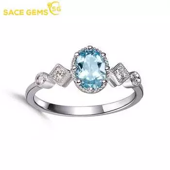 SACE GEMS классическое кольцо из медного сплава с цирконом женские ювелирные изделия свадебный подарок для вечеринки open синий