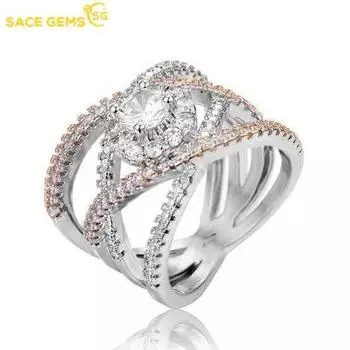SACE GEMS классическое кольцо из медного сплава с цирконом женские ювелирные изделия свадебный подарок для вечеринки 6