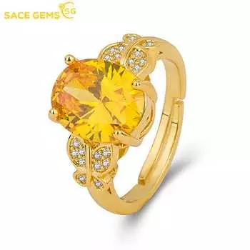 SACE GEMS классическое кольцо из медного сплава с цирконом женские ювелирные изделия свадебный подарок для вечеринки open
