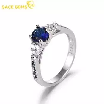 SACE GEMS классическое кольцо из медного сплава с цирконом женские ювелирные изделия свадебный подарок для вечеринки 6
