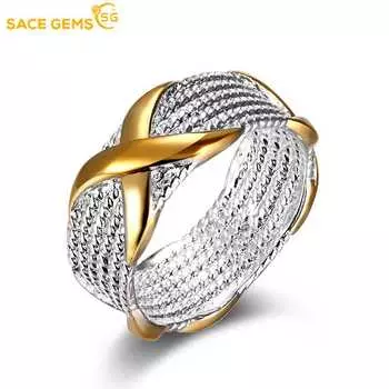 SACE GEMS классическое кольцо из сплава женские ювелирные изделия подарок на вечеринку 6