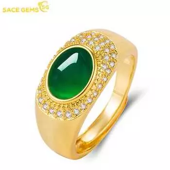 SACE GEMS классическое открытое кольцо из медного сплава с цирконом женские ювелирные изделия свадебный подарок для вечеринки open золотой