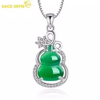 SACE GEMS медный сплав циркон модное индивидуальное женское ожерелье с подвеской в виде тыквы модный подарок зелёный