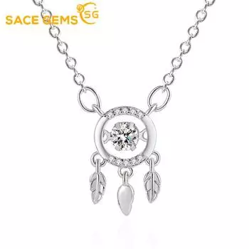 SACE GEMS медный сплав женское ожерелье кулон циркон модный подарок розового золота