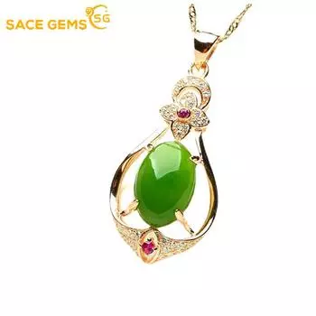 SACE GEMS медный сплав женское ожерелье кулон циркон модный рождественский подарок золотой