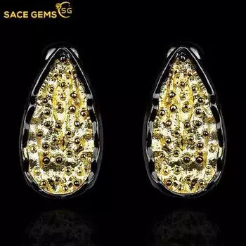 SACE GEMS модные темпераментные серьги-капли для женщин, подарки на свадьбу чёрный