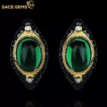 SACE GEMS модный дизайн богемный стиль ювелирные изделия серьги-гвоздики для женщин подарки на свадьбу чёрный